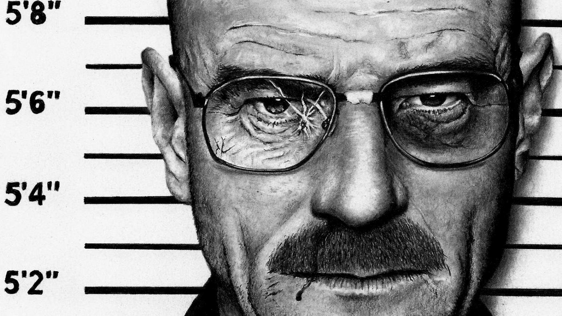 1920x1080 Breaking bad bryan cranston artwork faces illustrations wallpaper, Desktop