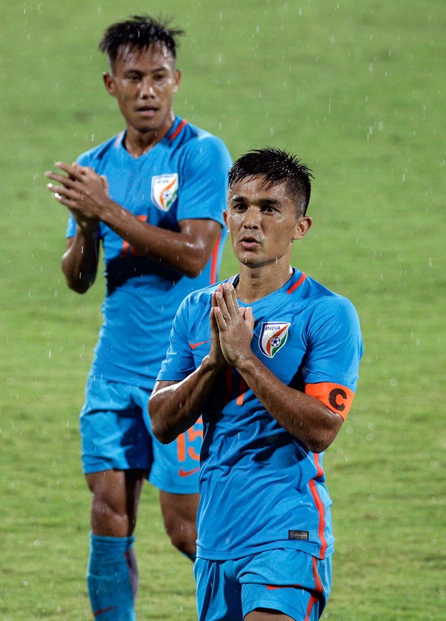 880x1220 Photo of Sunil Chhetri From India vs Kenya Match, Phone