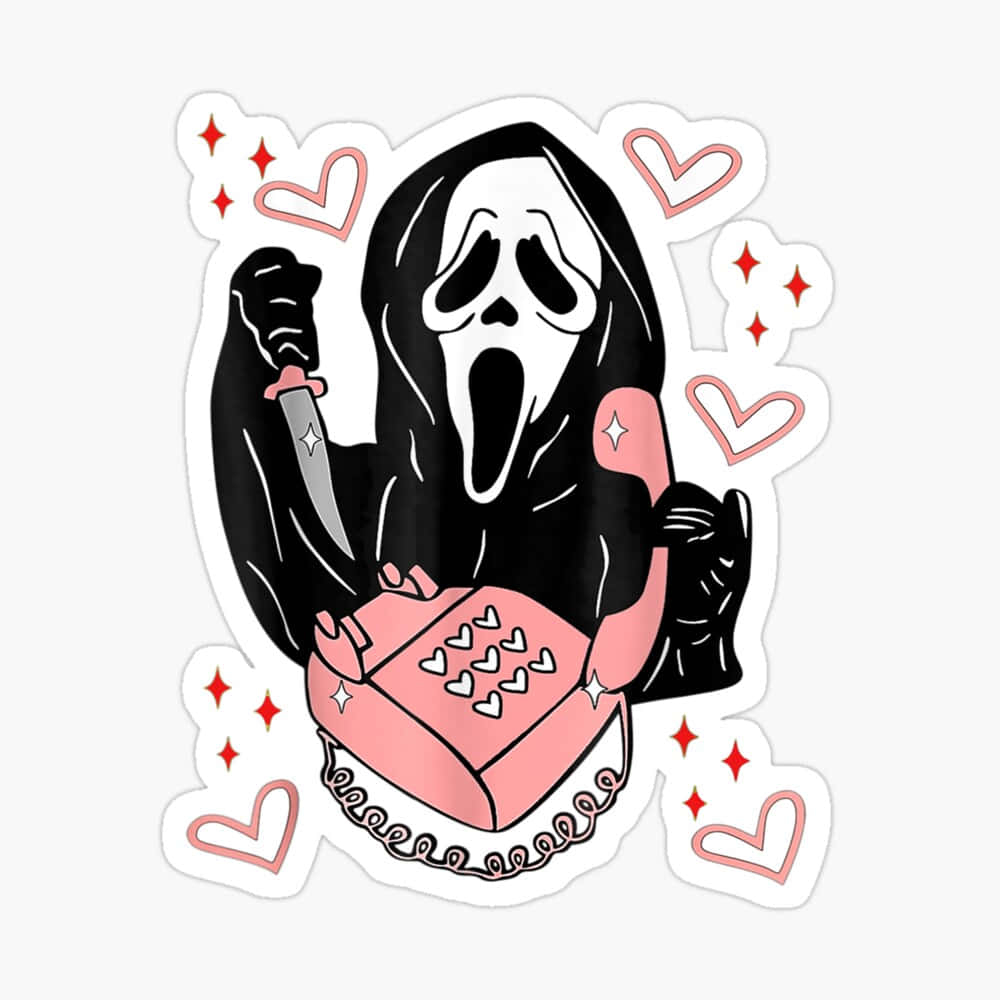 1000x1000 Cute Ghostface Wallpaper, Phone