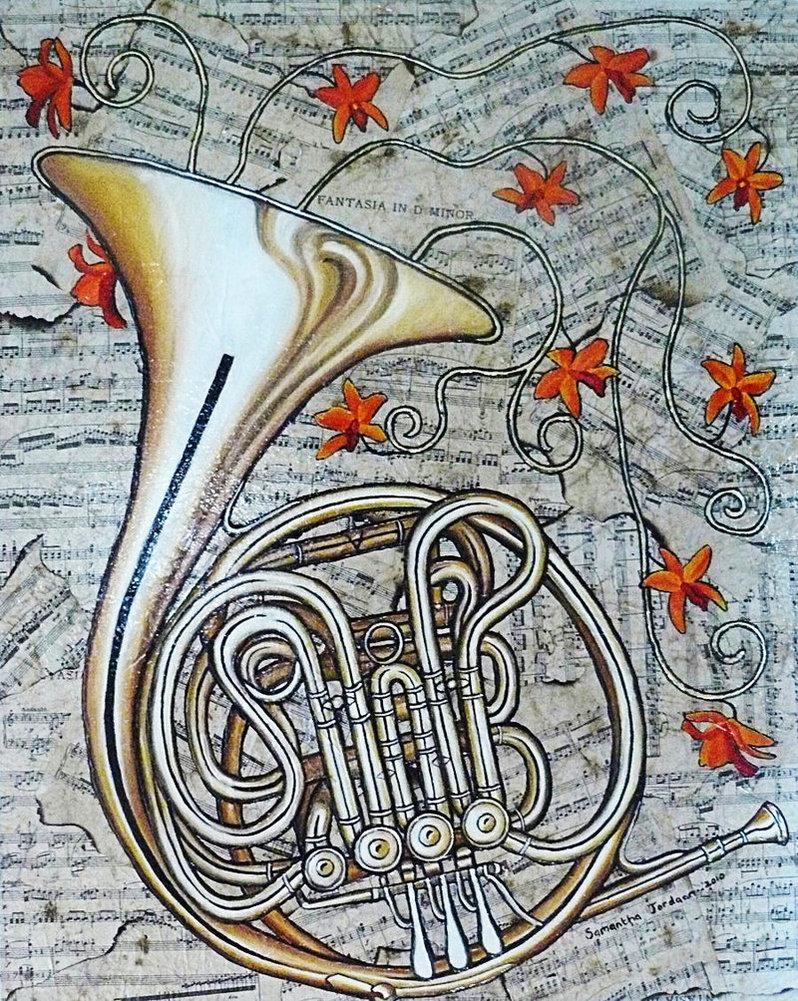 800x1010 px French Horn Wallpaper, Phone