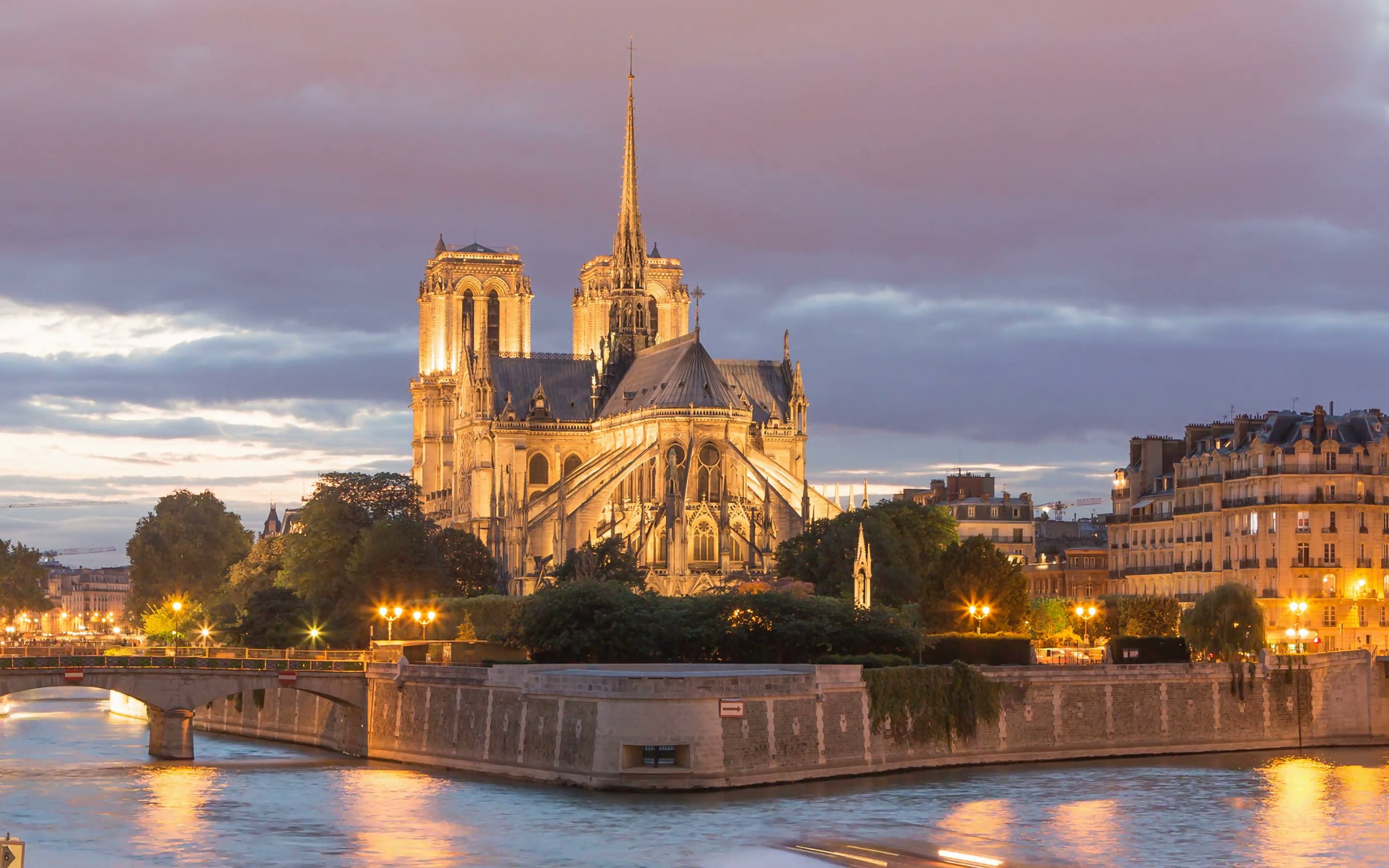 3840x2400 Download Wallpaper Notre Dame De Paris, Notre Dame Cathedral, Desktop