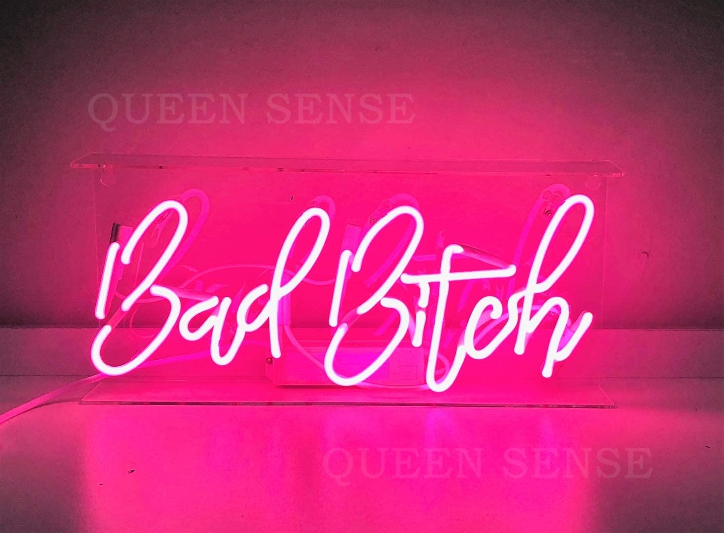 1470x1080 Queen Sense 14 Bad Bitch Neon Sign Light Decorated Acrylic Panel Handmade Beer Bar Pub Man Cave Lamp UT198, Desktop