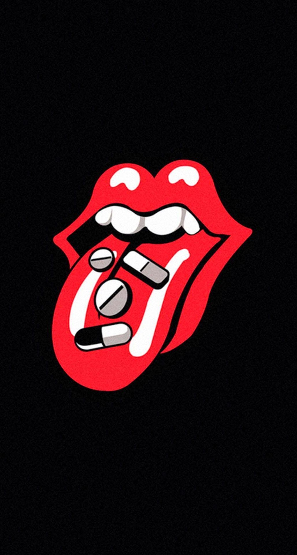 1030x1920 Rolling Stones Tongue Pills Drugs iPhone 6 Plus HD Wallpaper HD, Phone