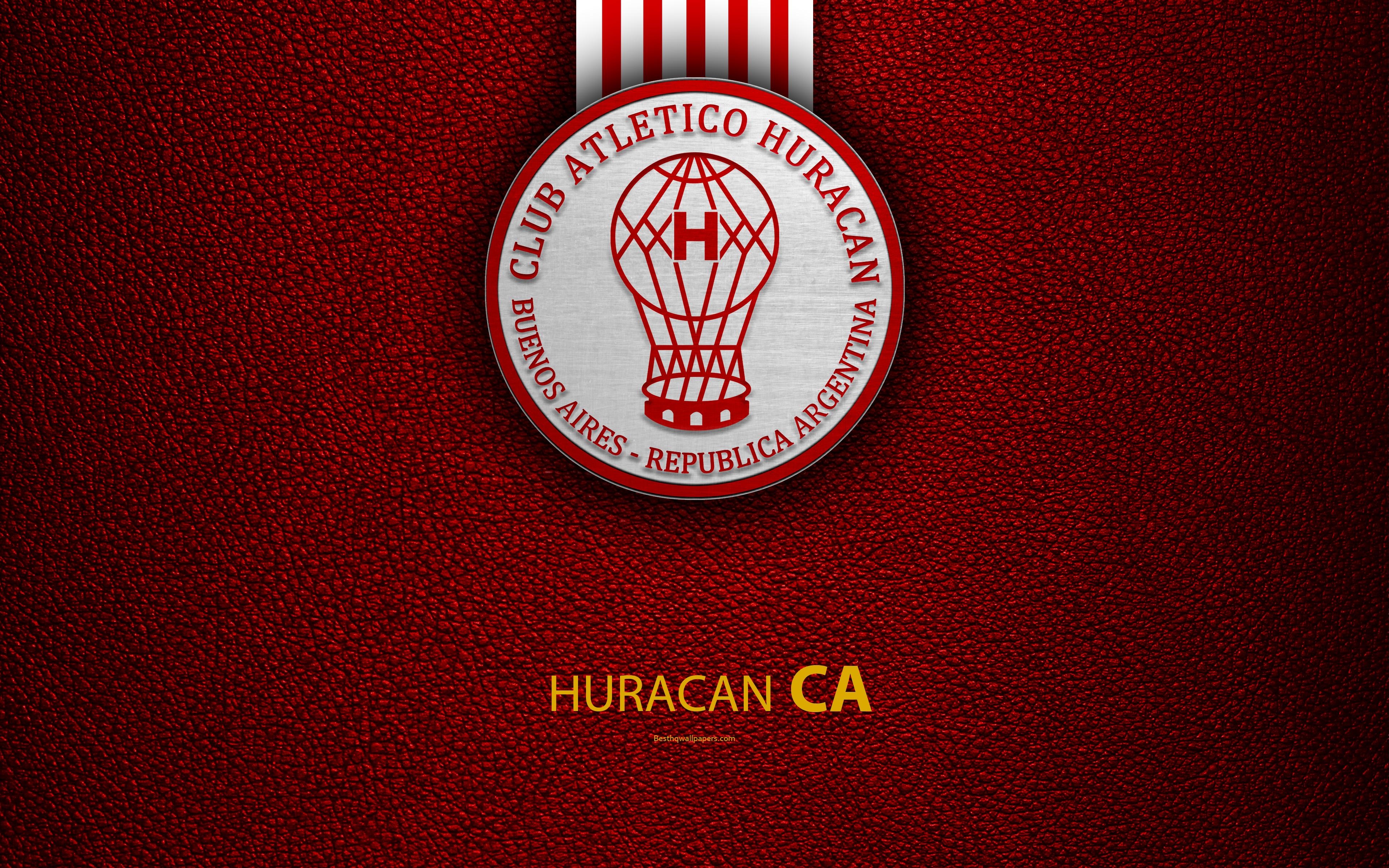 3840x2400 Download wallpaper Club Atletico Huracan, 4k, logo, Parque, Desktop