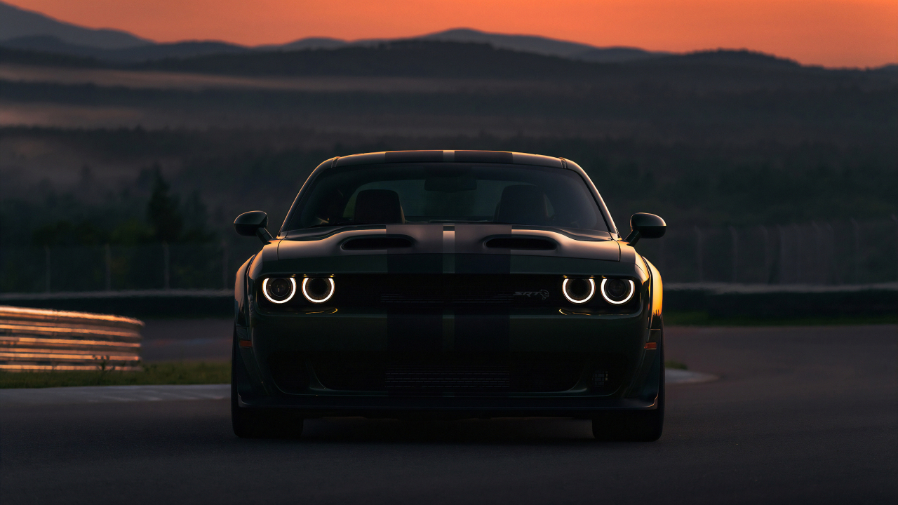 1280x720 Download  wallpaper dodge charger srt hellcat, dark, hd, hdv, 720p, widescreen,  HD image, background, 21945, Desktop