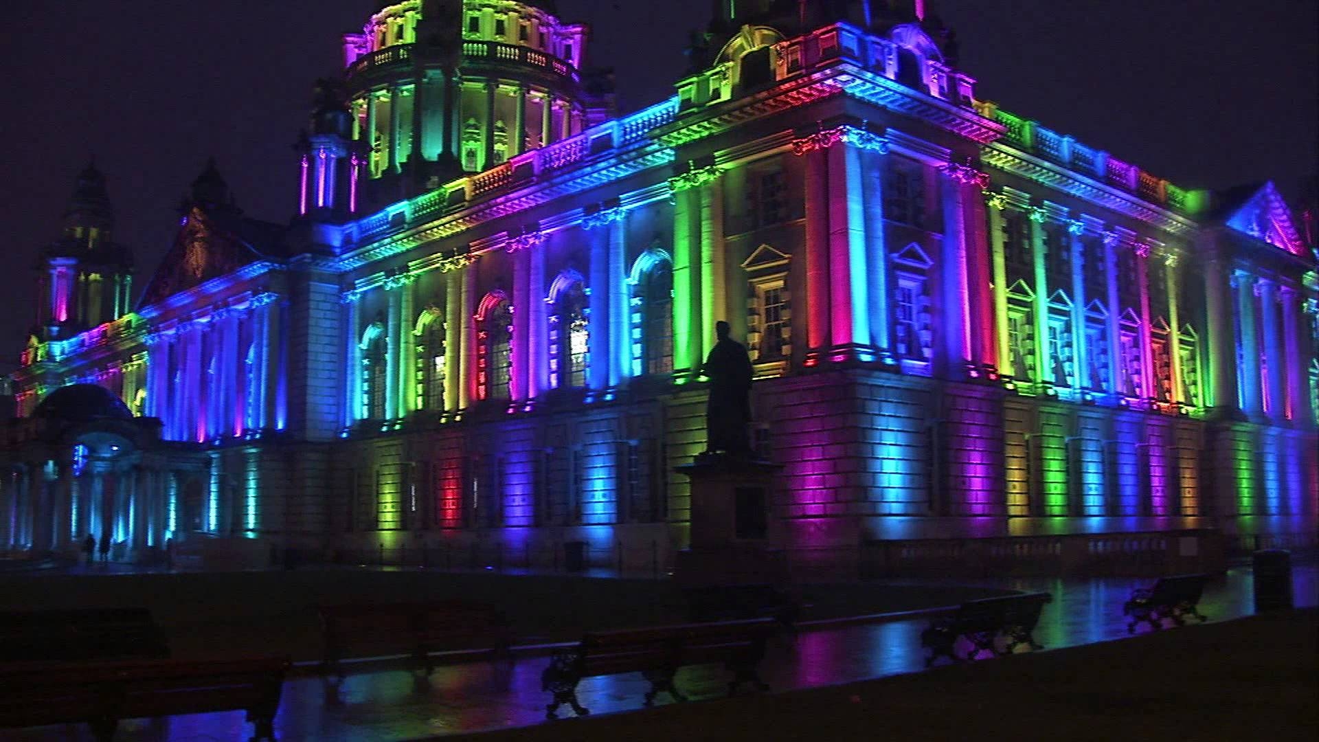 1920x1080 Belfast City Hall in lights, Desktop