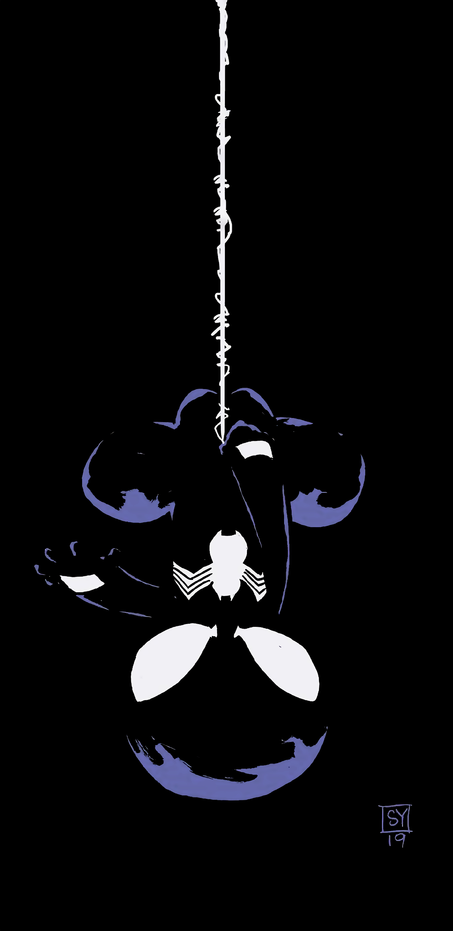 1440x2960 Symbiote Spider Man Textless Covers, Phone