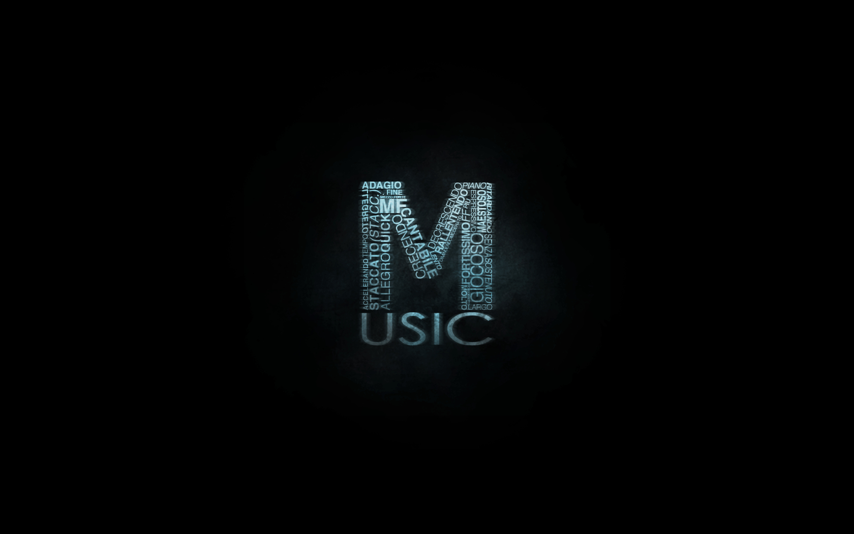 1680x1050 Music Typography, Desktop