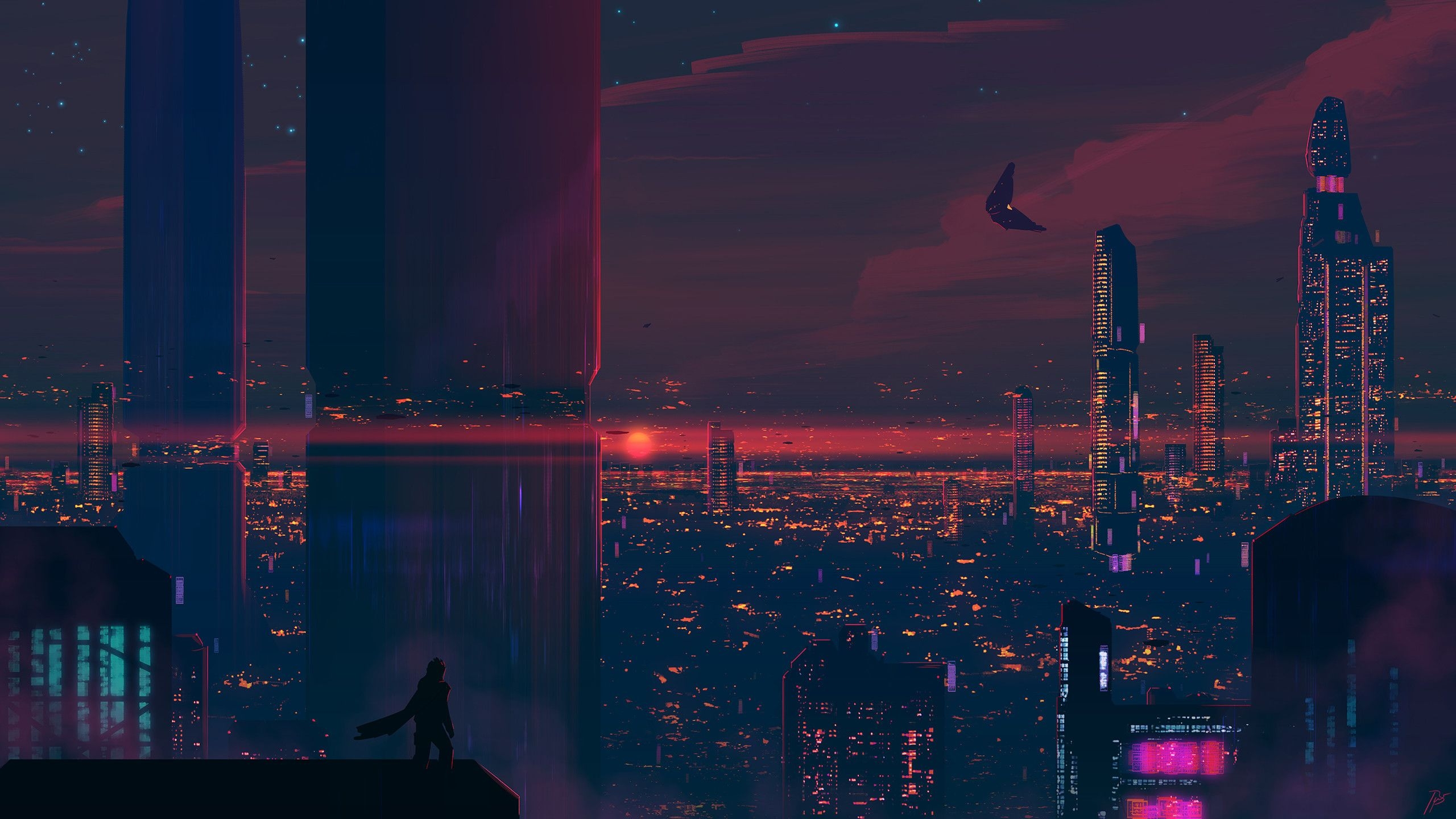 2560x1440 Cyberpunk wallpaper for deskp, Desktop