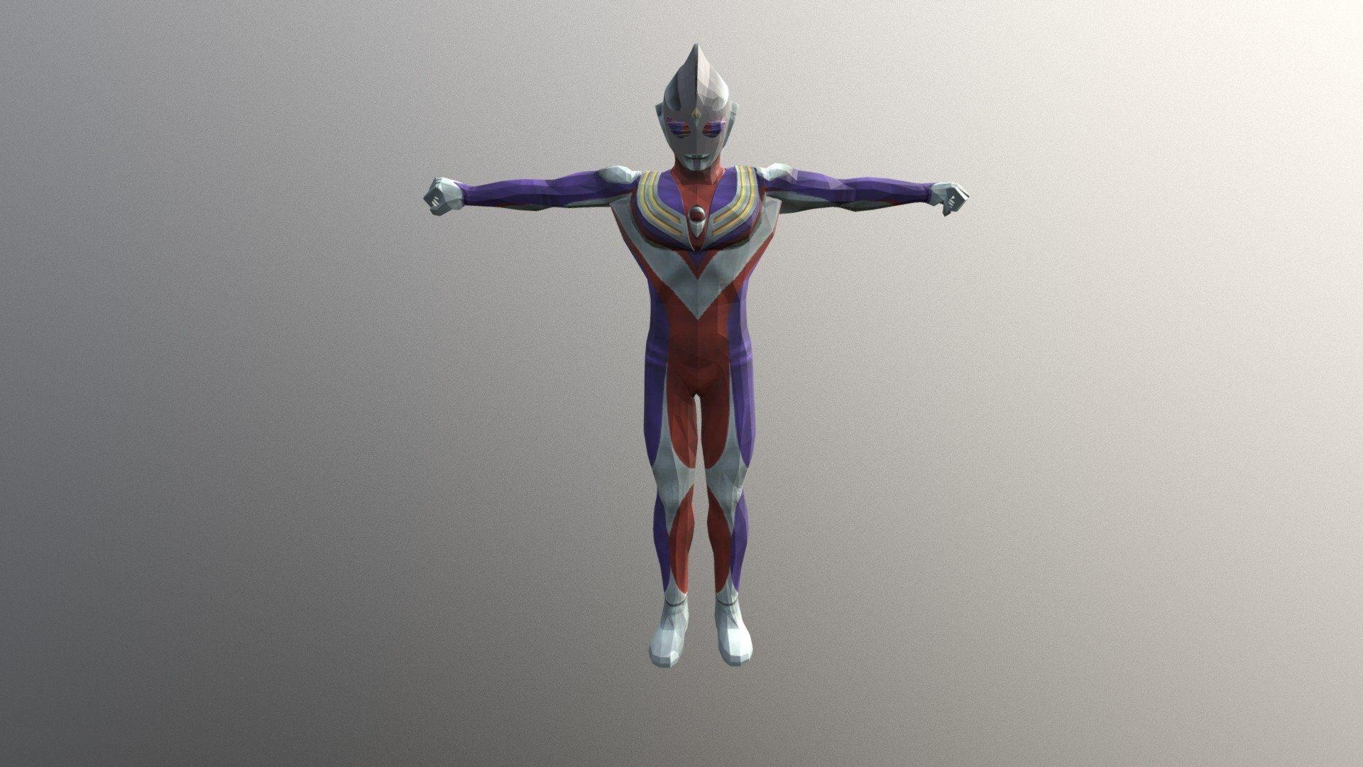 1920x1080 Ultraman Tiga Free 3D model, Desktop