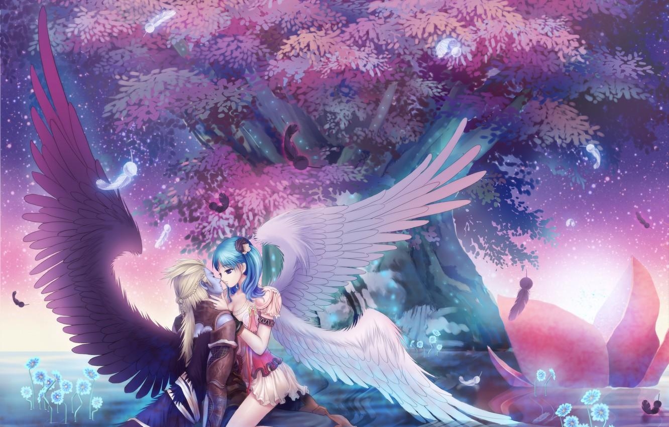 1340x850 Wallpaper Love, Anime, Fantasy image for desktop, section, Desktop