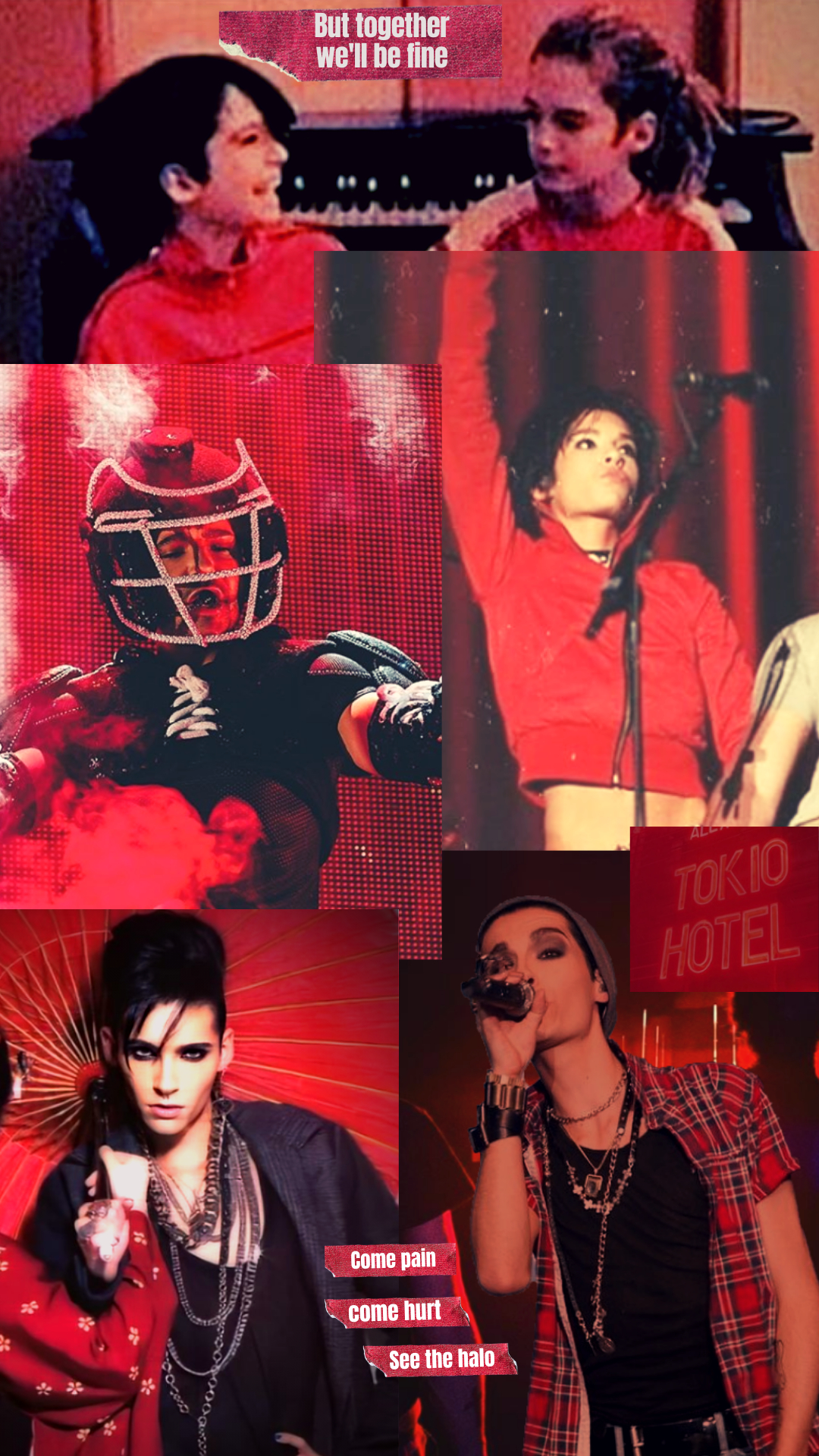 1080x1920 Bill Kaulitz Red wallpaper background. Tokio, Hot, Phone