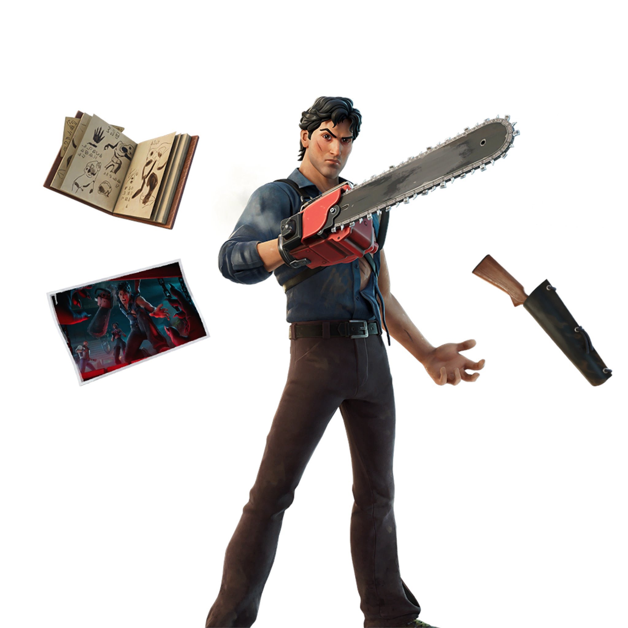 2050x2050 Ash Williams Fortnite wallpaper, Phone