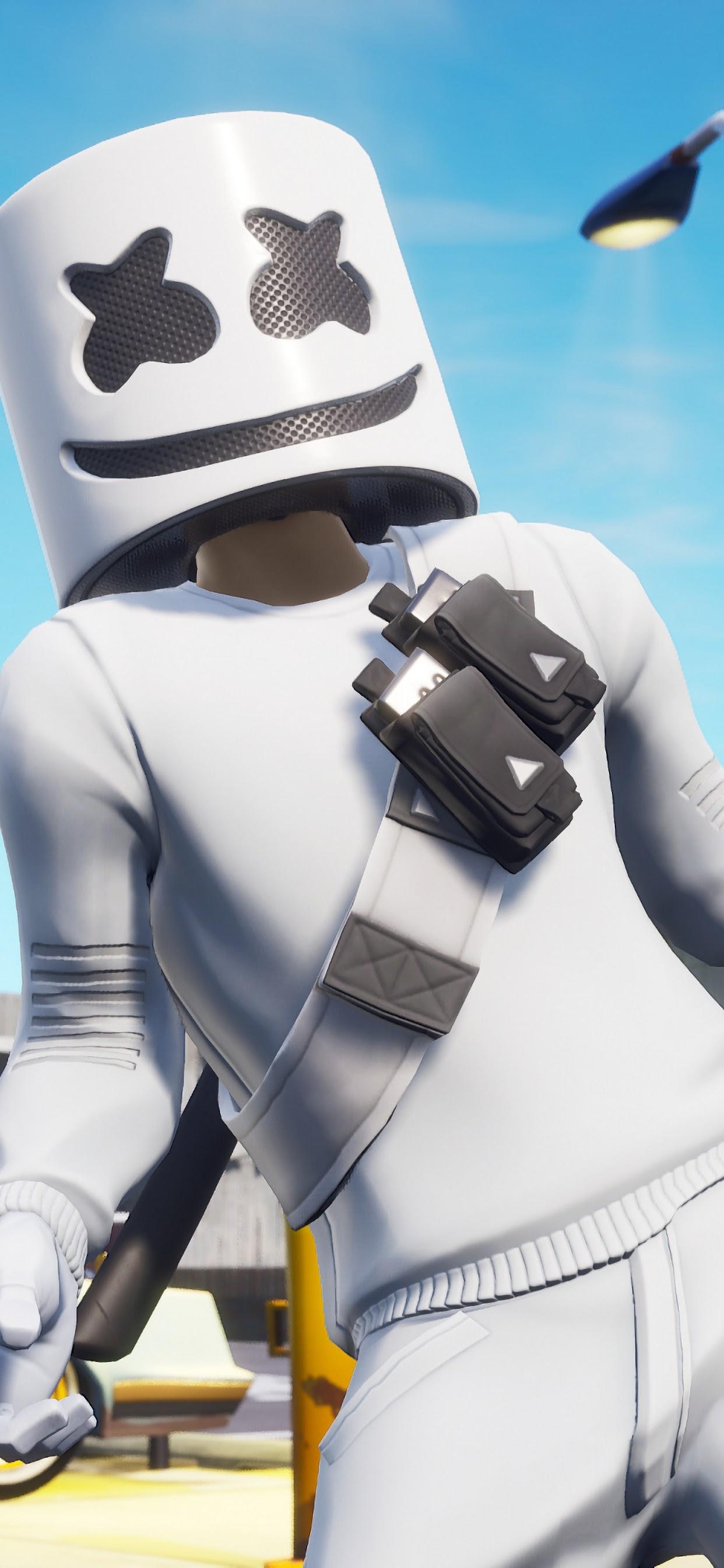 1250x2690 Fortnite Battle Royale Marshmello 4K Wallpaper, Phone