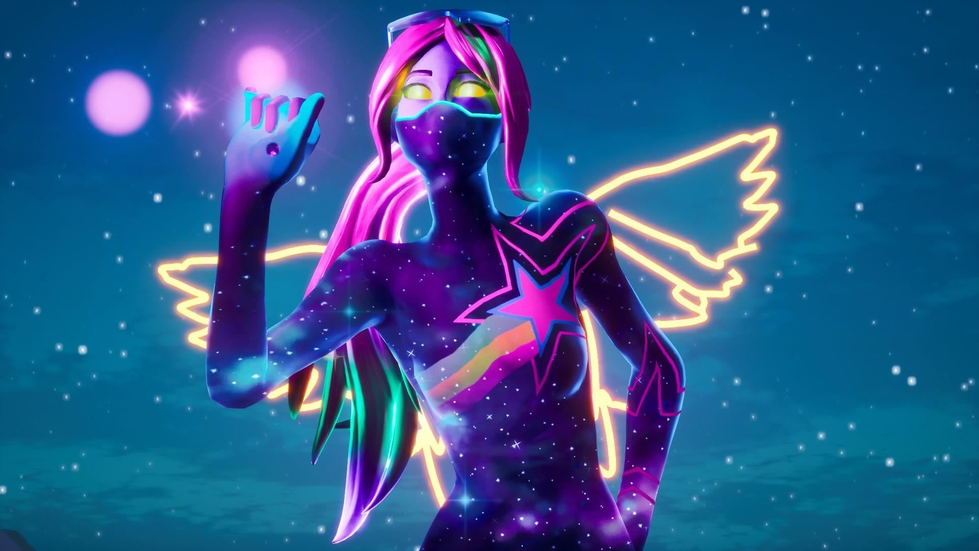 1920x1080 Nebulas and Rainbows. Galaxia (Elite) + Neon Wings + Phantasmic Pulse (Valiant Fire; Lime Green & Magenta) + Octo, Desktop