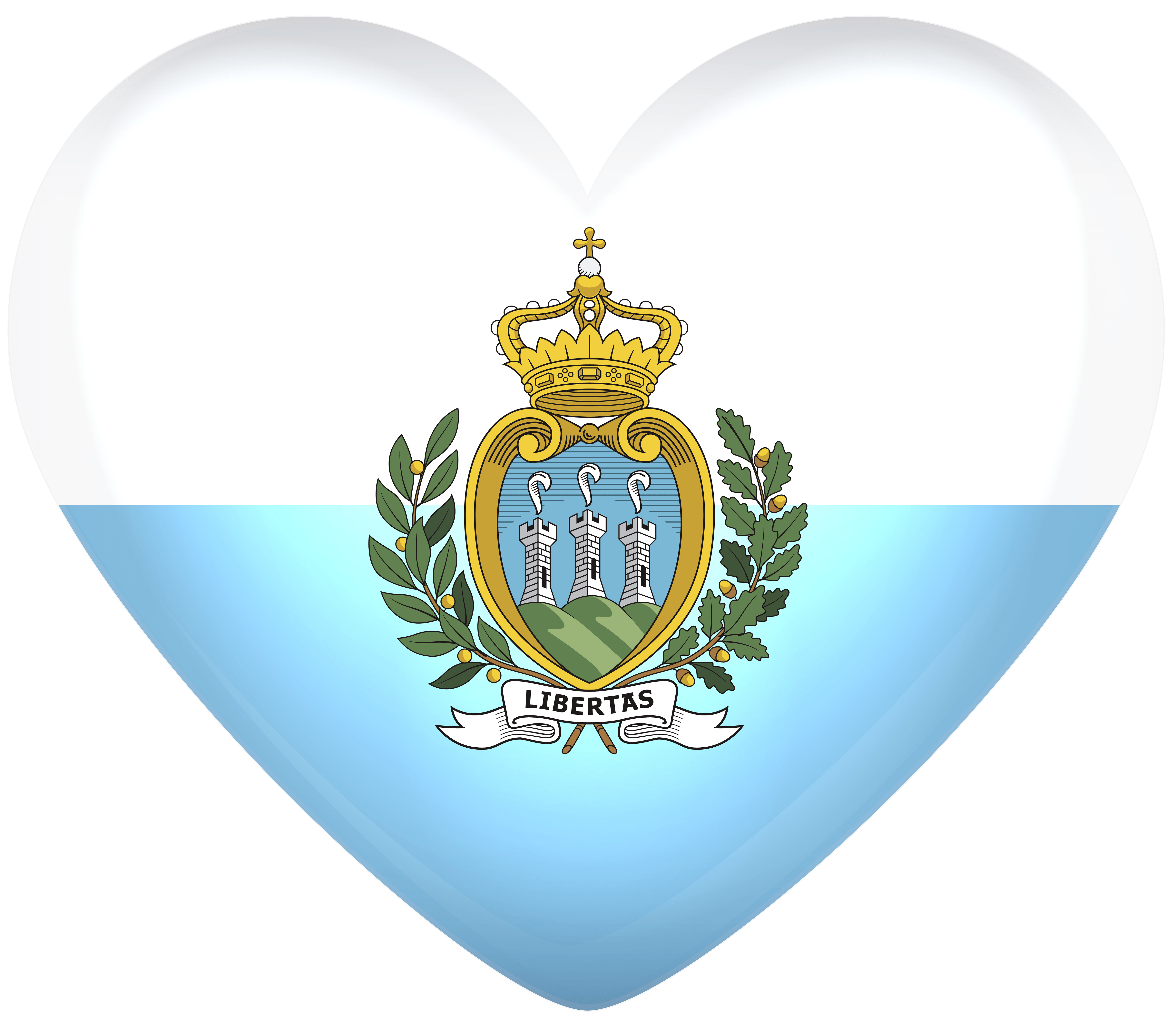 6000x5210 San Marino Large Heart Flag Quality, Desktop