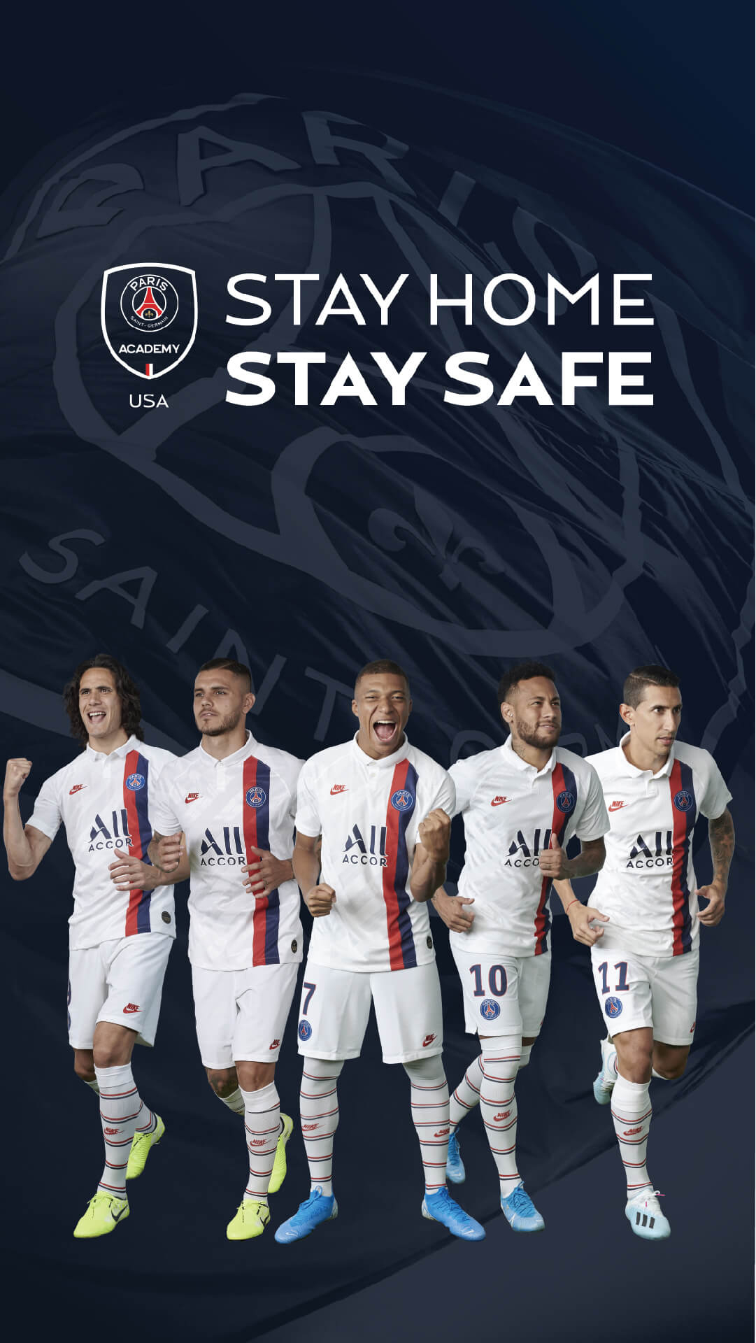 1090x1920 Wallpaper. Paris Saint Germain Academy USA, Phone