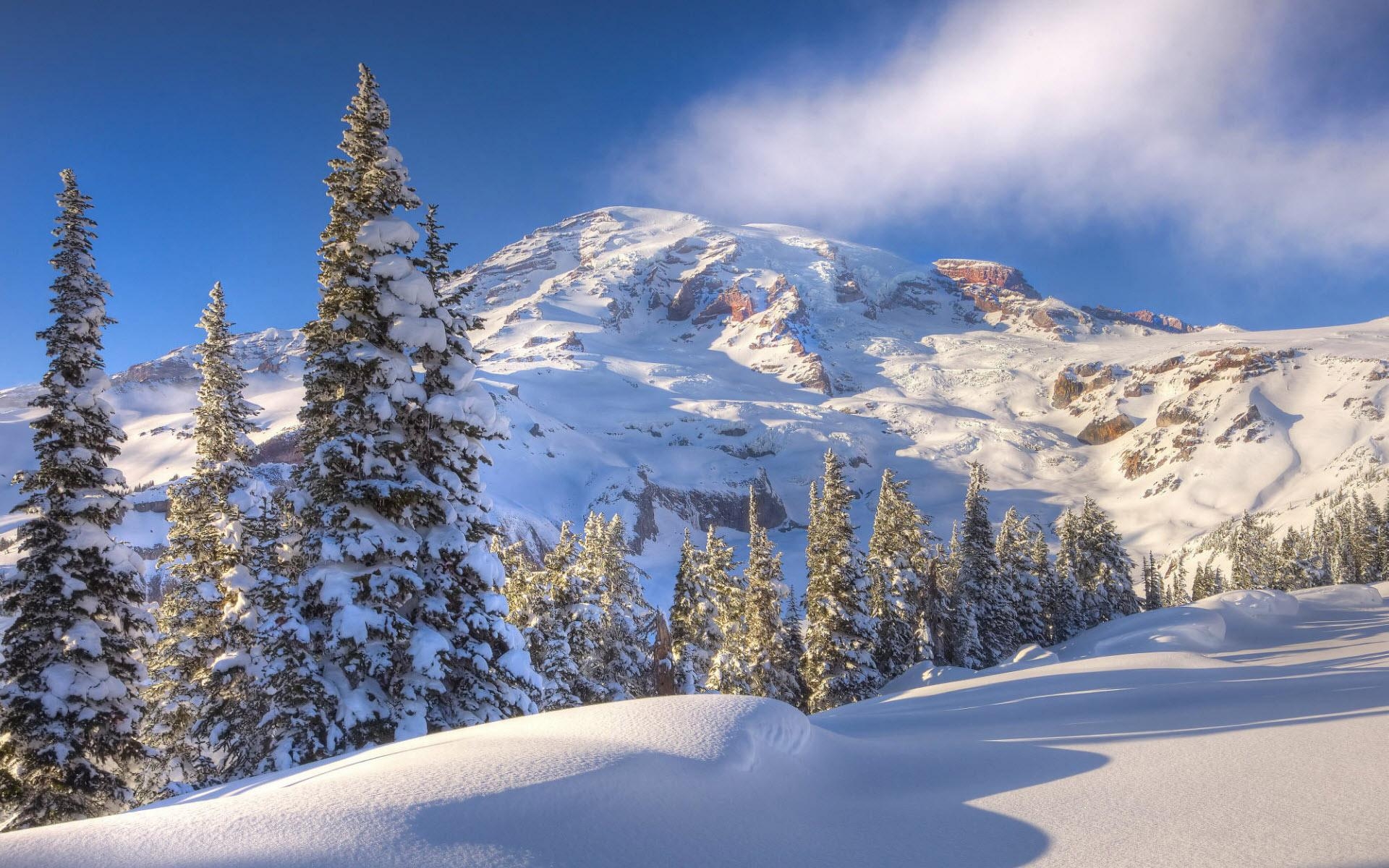 1920x1200 Winter Mountain Wallpaper, Desktop