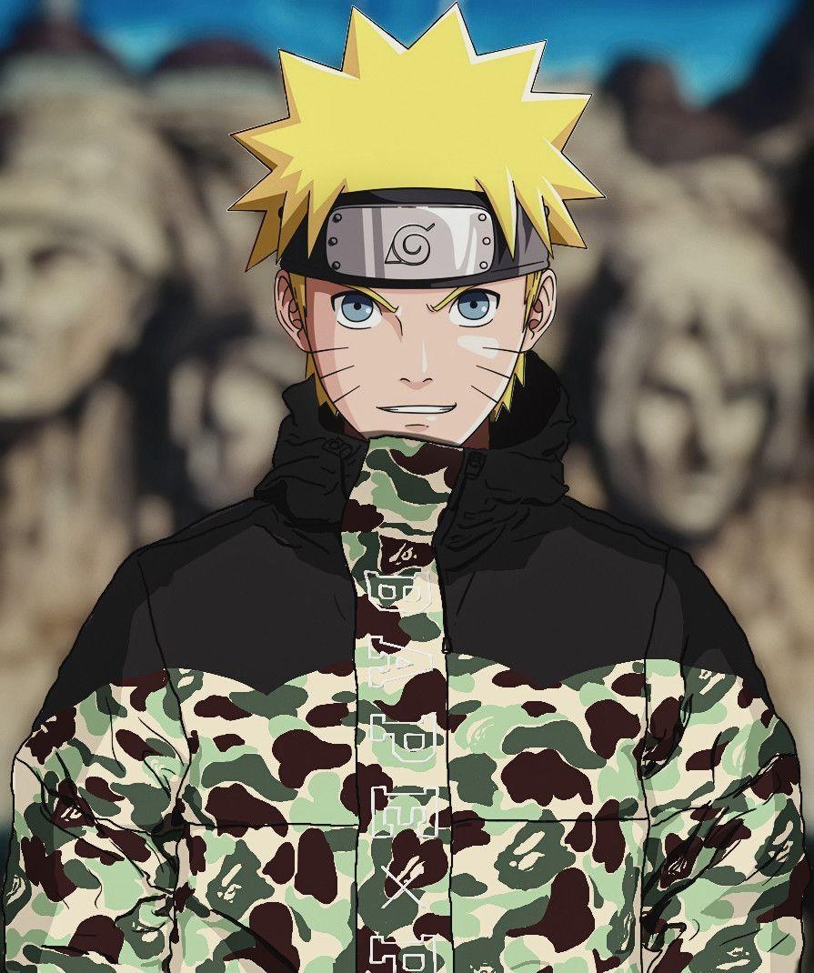 900x1070 NARUTO x BATHING APE (BAPE x PUMA), Roman Bidnyy, Phone