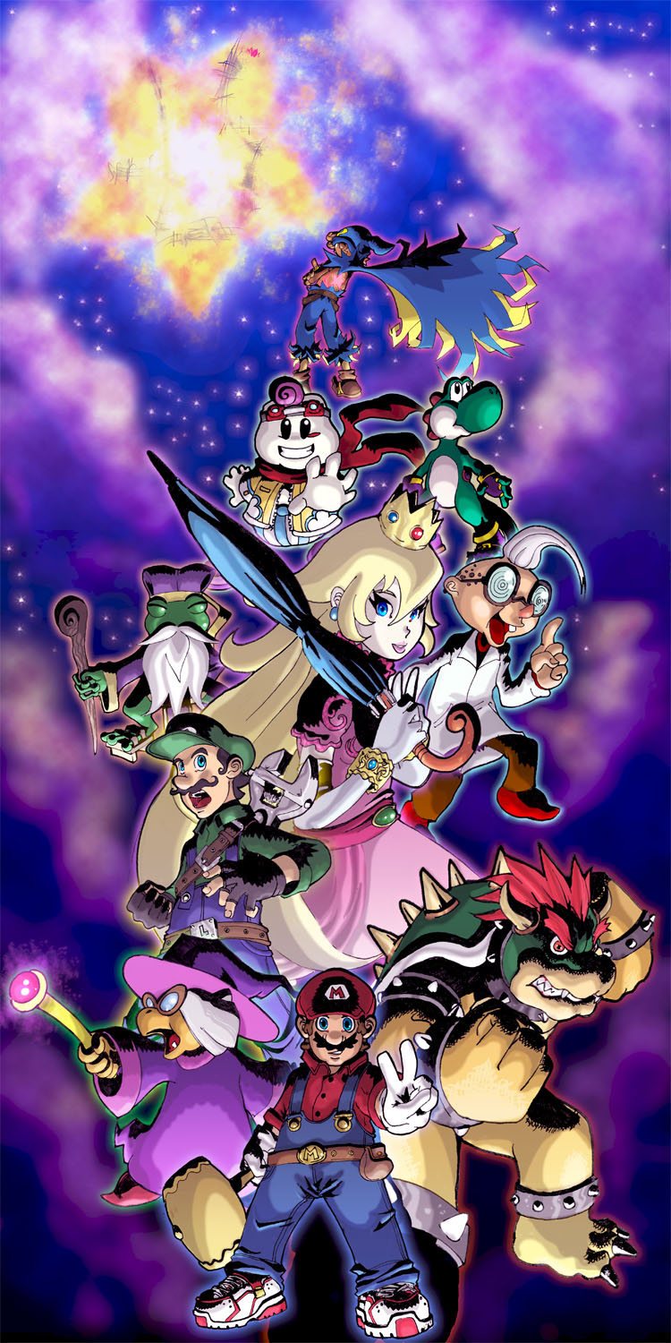 750x1500 Super Mario RPG Wallpaper, Phone