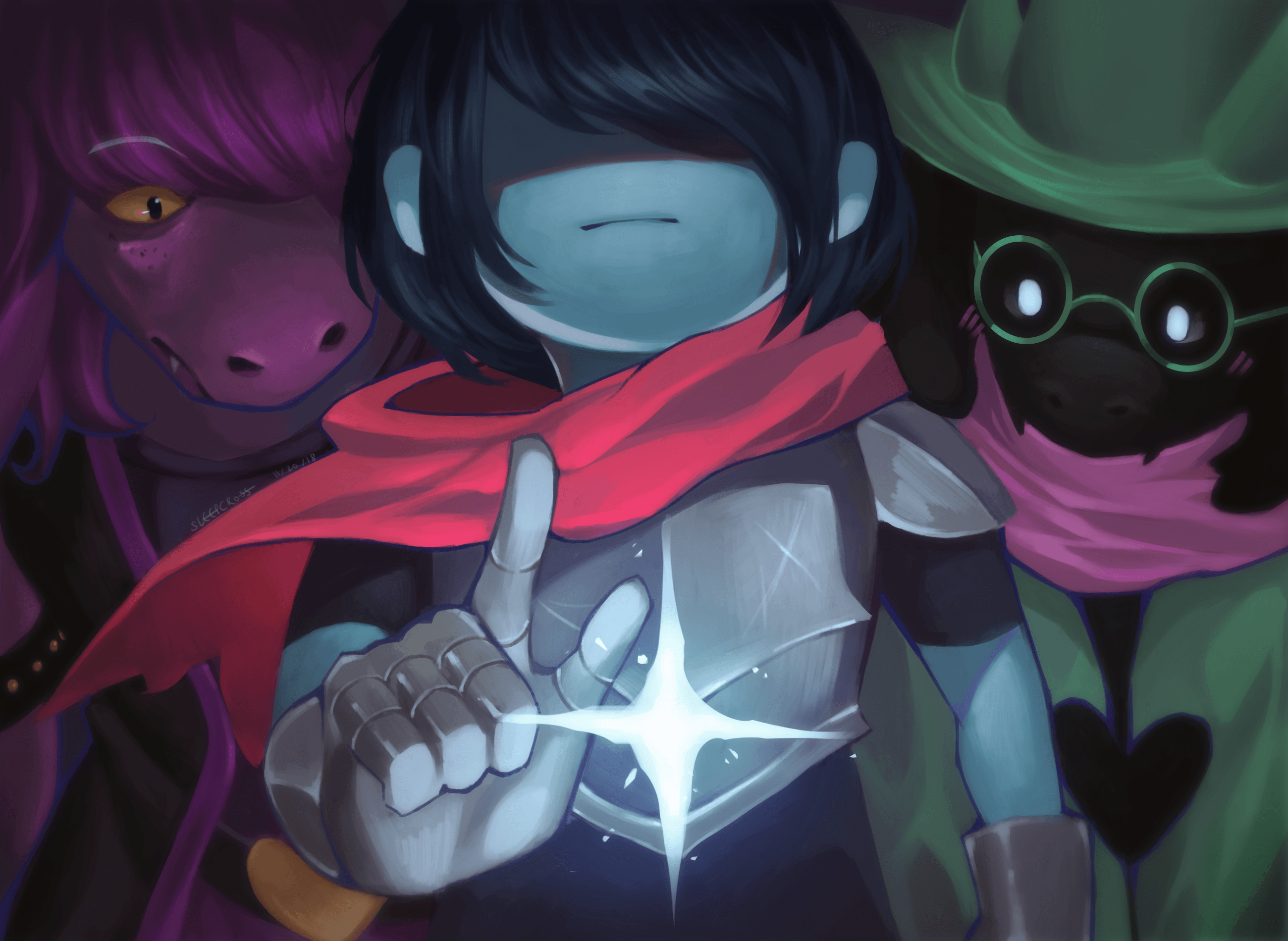 2600x1900 I drew a little Deltarune wallpaper, Desktop