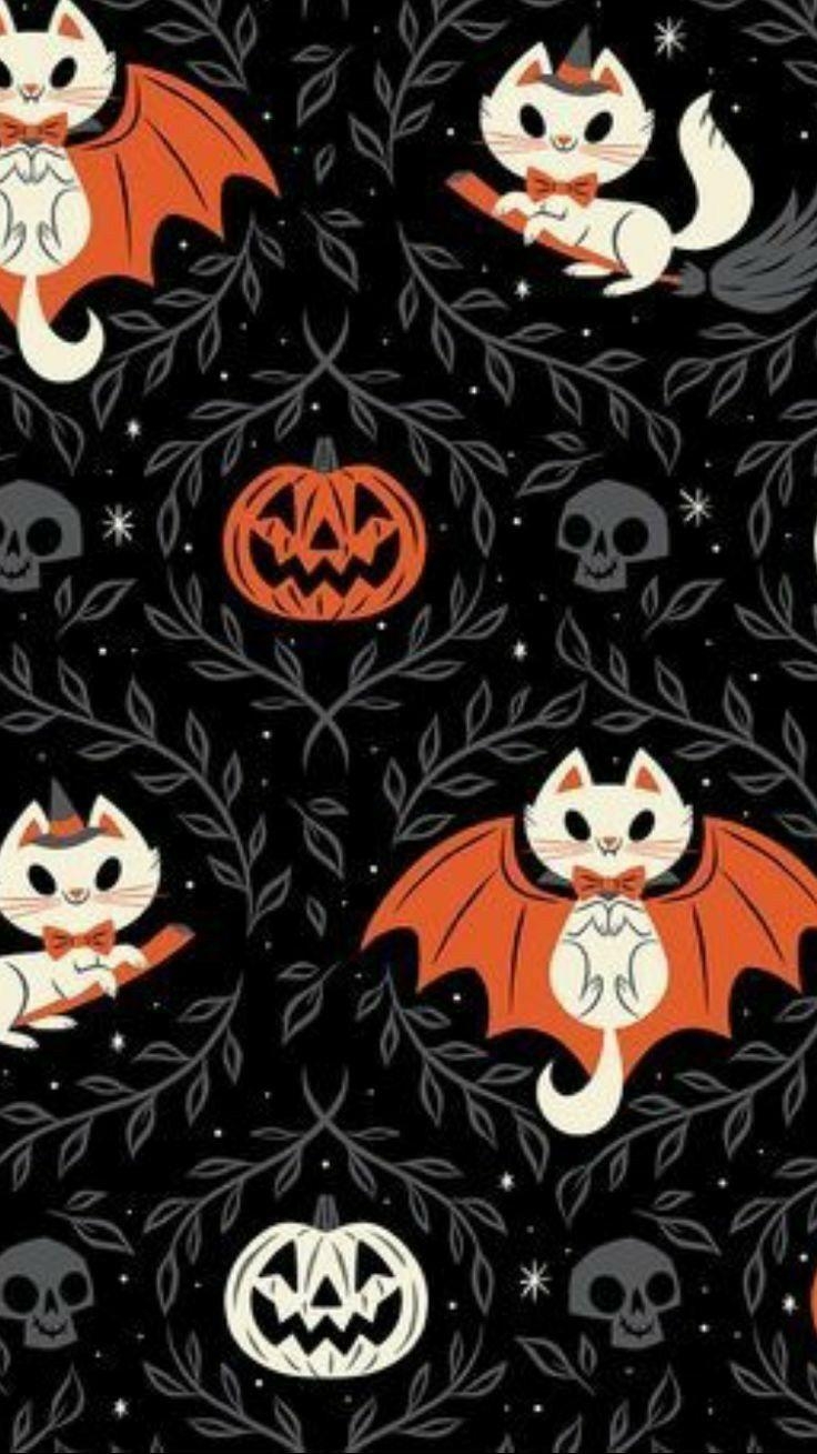 740x1310 Halloween pattern. Wallpaper. Halloween, Phone