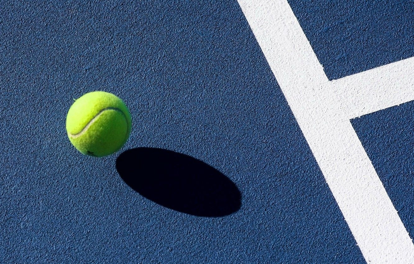 1340x850 Wallpaper the ball, tennis, court image for desktop, section, Desktop