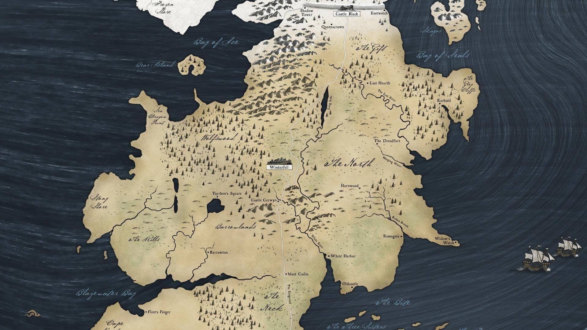 1920x1080 Westeros Map Of Thrones Wallpaper, Desktop