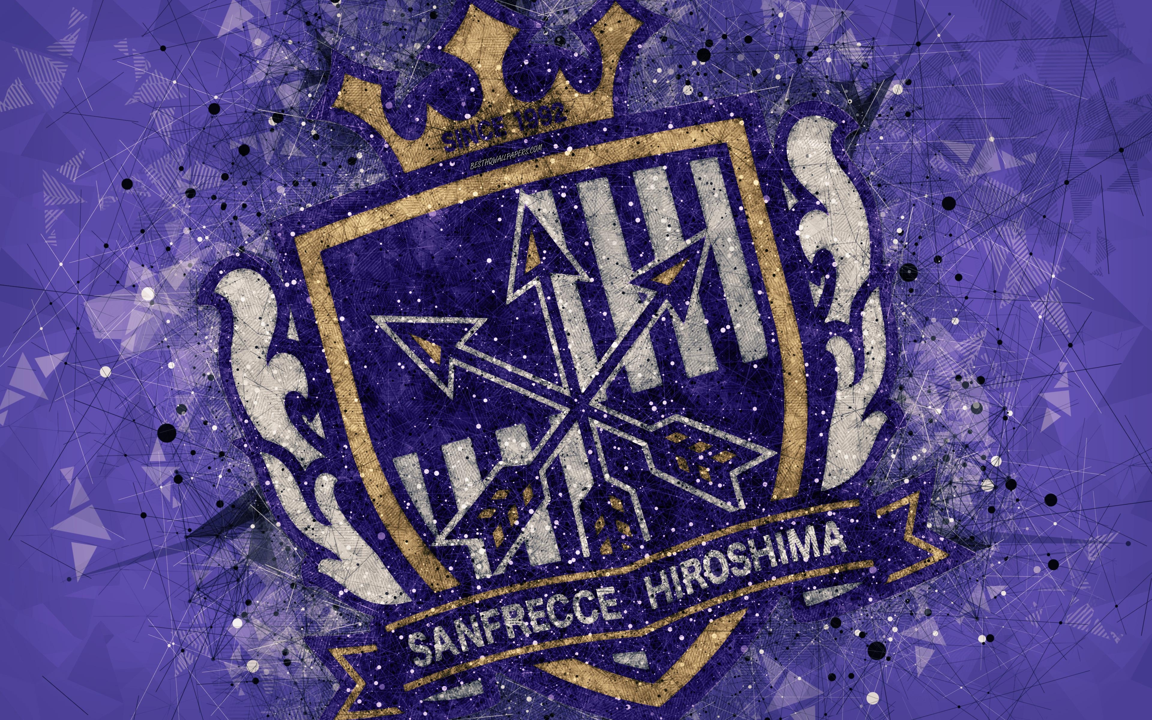 3840x2400 Download wallpaper Sanfrecce Hiroshima, 4k, Japanese football club, Desktop