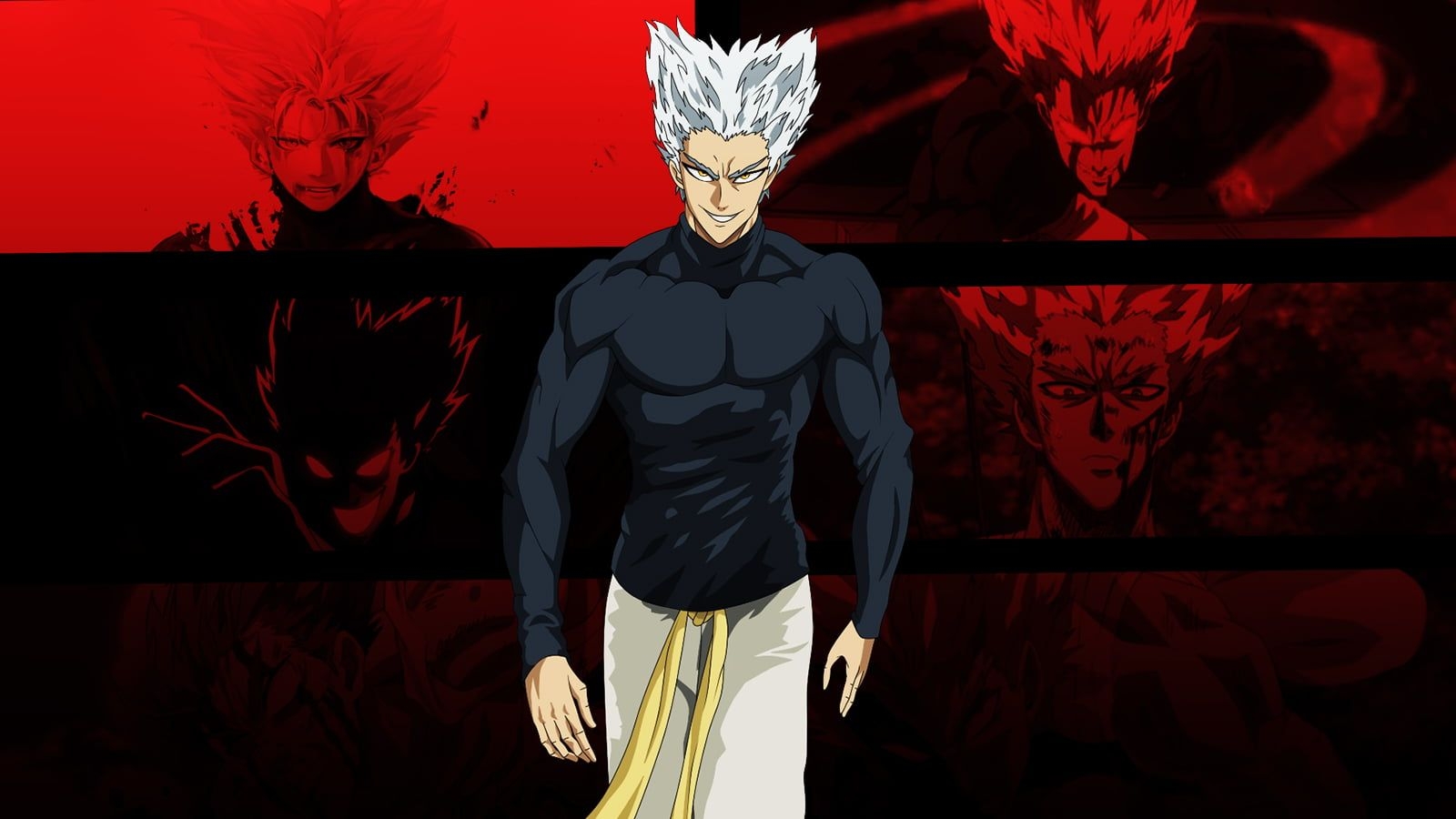 1600x900 HD Wallpaper: One Punch Man, Garou. One Punch Man, One Punch Man Anime, Saitama One Punch Man, Desktop