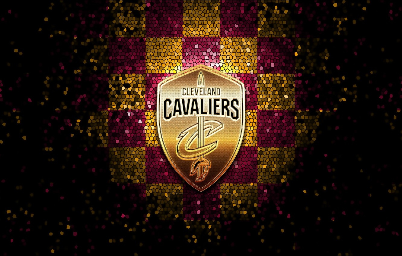 1340x850 Wallpaper wallpaper, sport, logo, basketball, NBA, Cleveland Cavaliers, glitter, checkered image for desktop, section спорт, Desktop