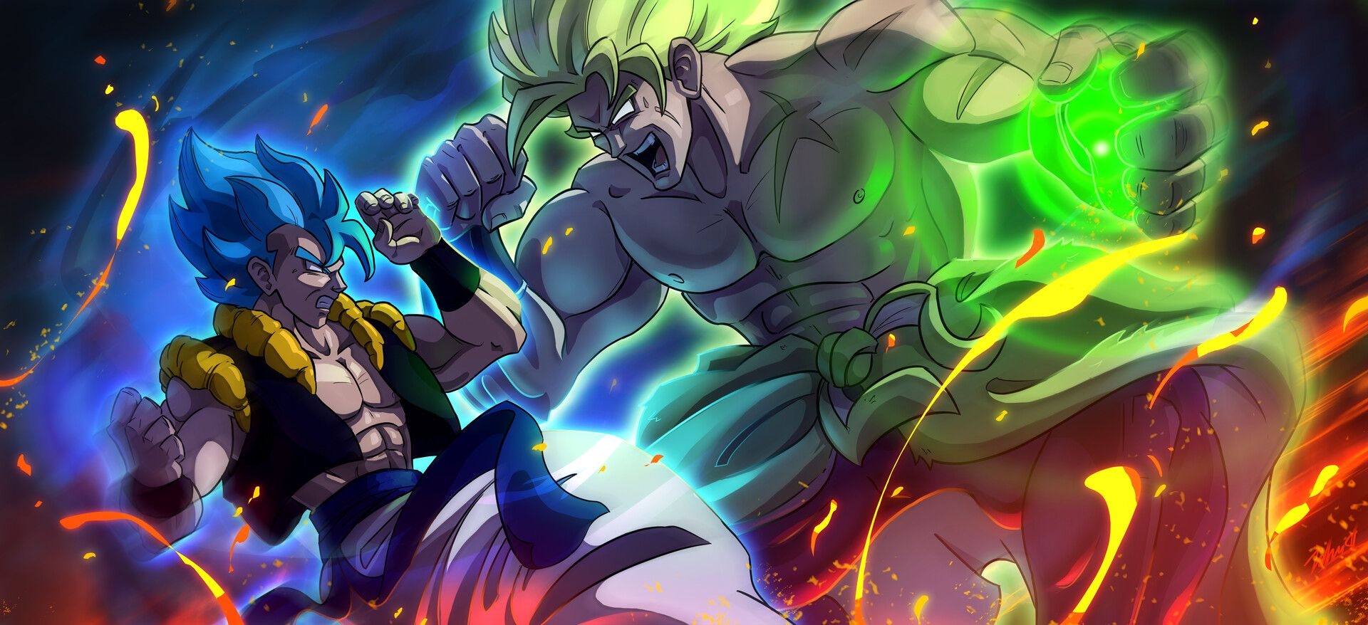 1920x880 The Legendary Super Saiyan, Taylor Germain, Dual Screen