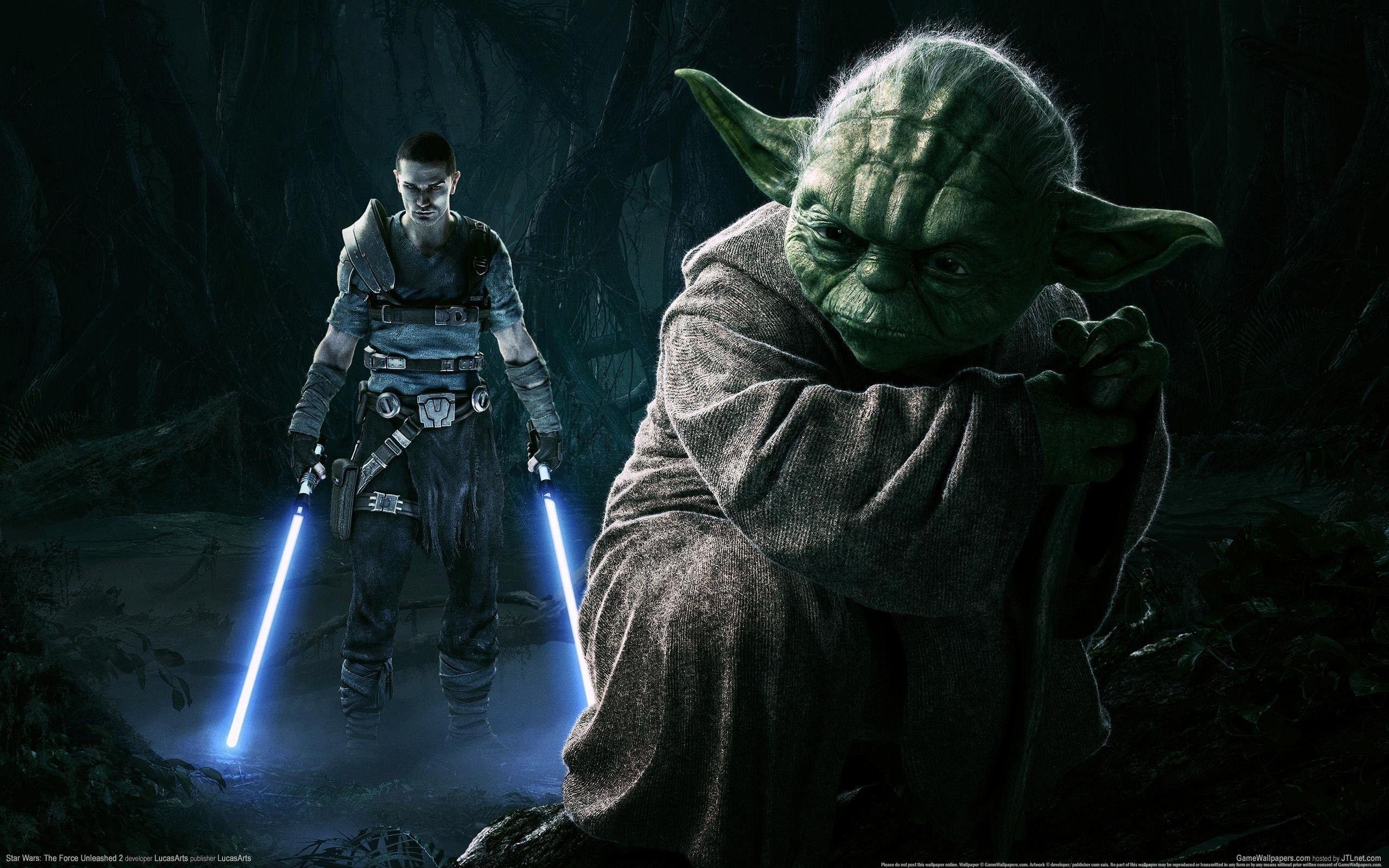 2560x1600 Download Yoda Star Wars The Force Unleashed Lightsaber Starkiller, Desktop