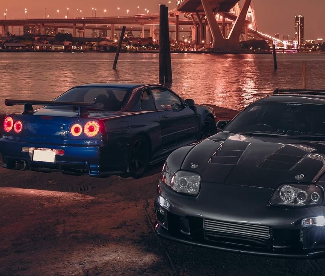 1080x920 Autoass Media R34 Skyline GT R X Toyota Supra Mk. IV, Desktop