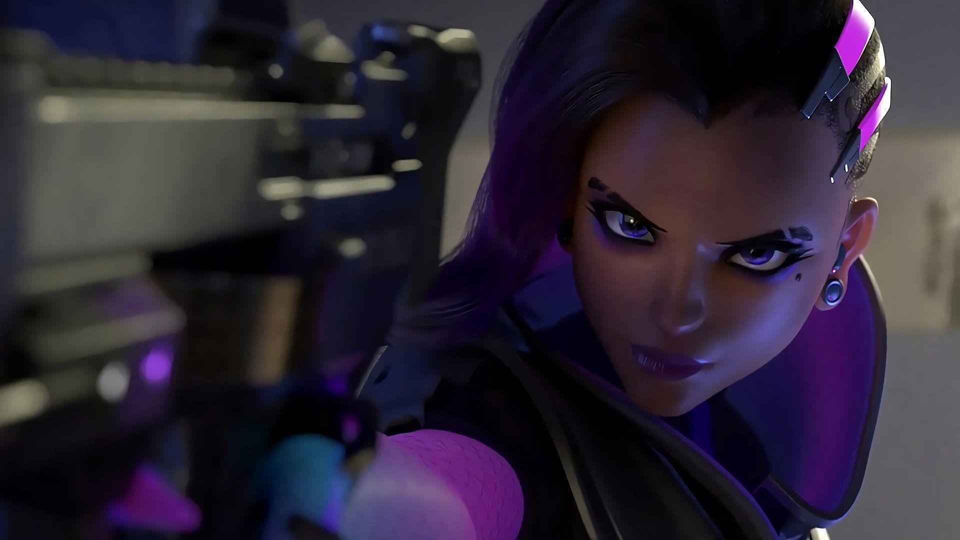 1920x1080 Sombra (Overwatch) HD Wallpaper, Desktop