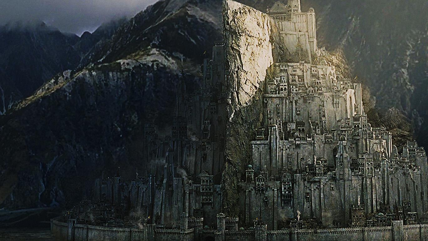 1370x770 wallpaper for desktop, laptop. minas tirith lord of, Desktop