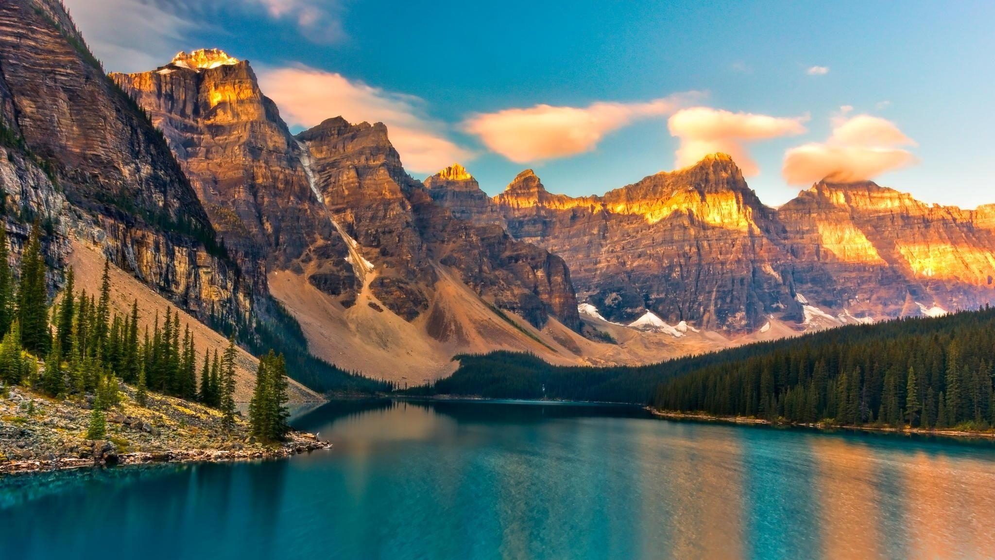 2050x1160 Moraine Lake Wallpaper. Moraine Lake Sunrise x 1152, Desktop