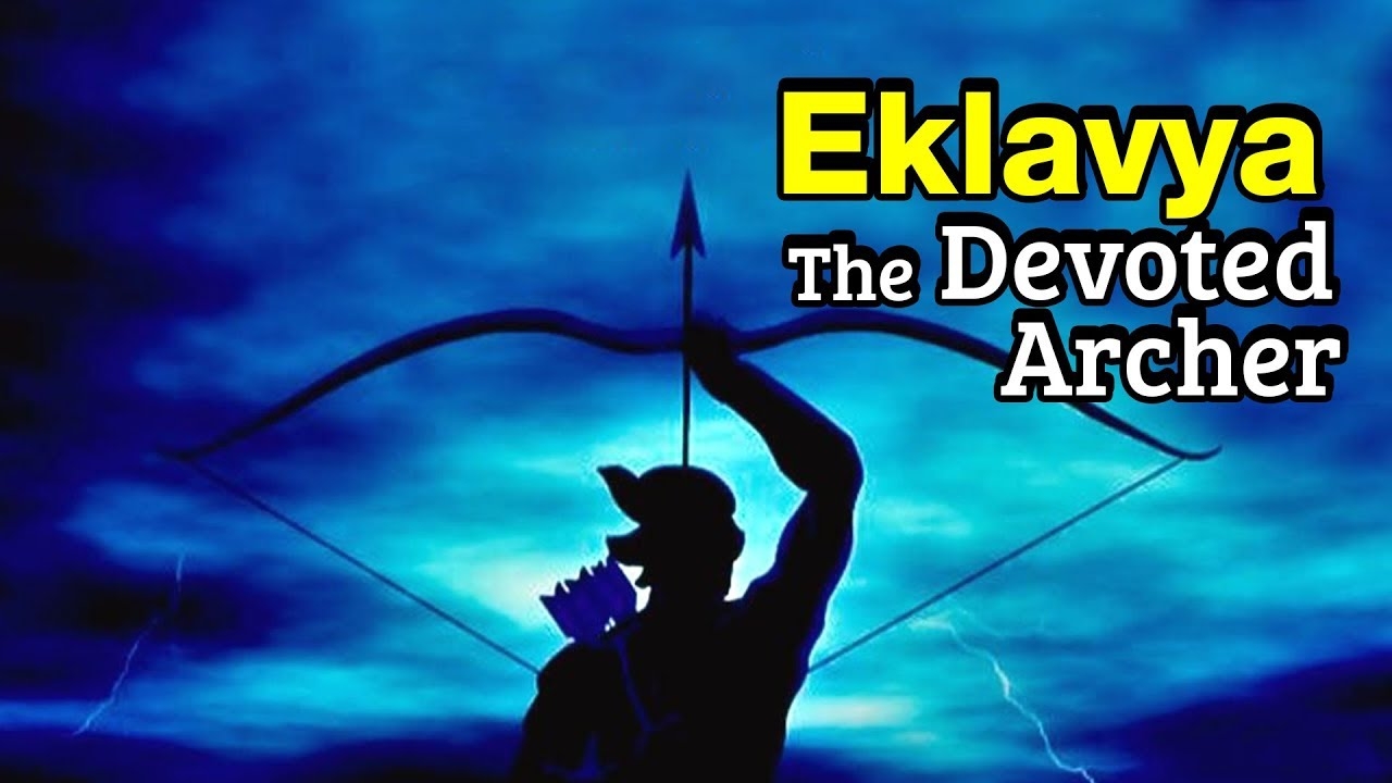 1280x720 Eklavya Devoted Archer. The Story of Eklavya. Mahabharata. Artha. Funny puns, Blur image background, Devotions, Desktop