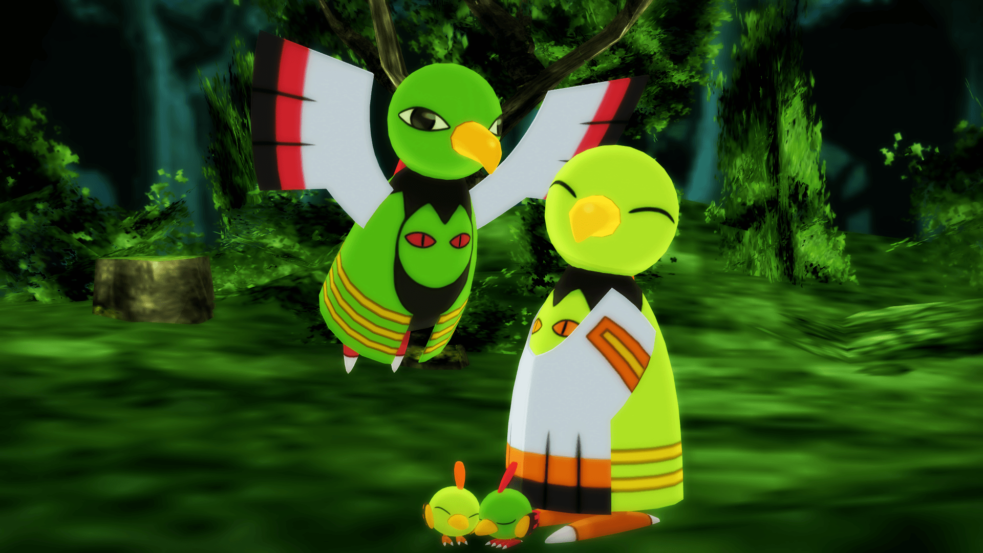 1920x1080 MMD PK Natu and Xatu DL, Desktop