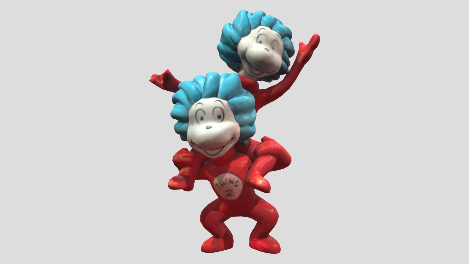 1920x1080 Thing 1 & Thing 2 (Cat In The Hat) (Dr. Seuss) Free 3D model by David Wigforss [61066eb], Desktop