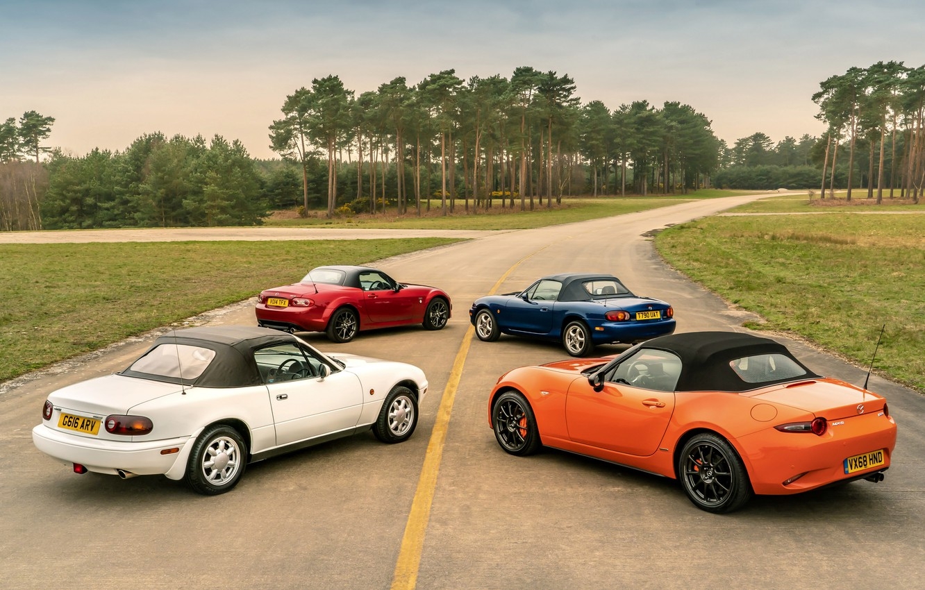 1340x850 Wallpaper Roof, Mazda, MX Roadsters, Four Generations (NA NB NC ND) Image For Desktop, Section Mazda, Desktop