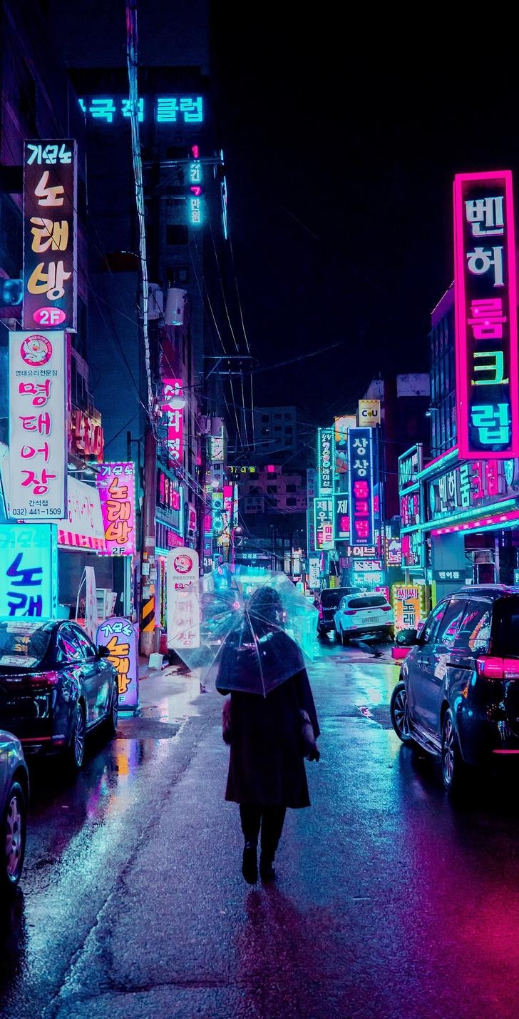 730x1430 Collection of Cyberpunk / Neon Phone Wallpaper, Phone