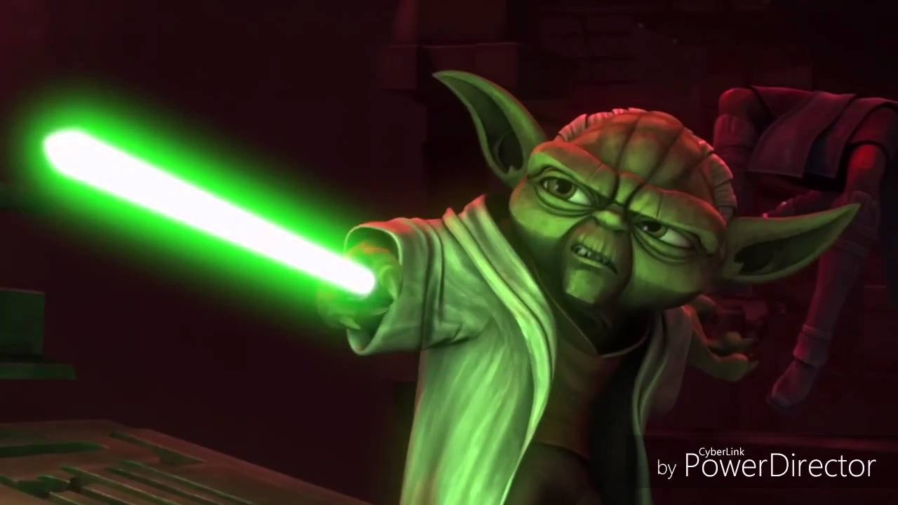 1280x720 Star Wars:The Clone Wars, Yoda vs Darth Sidious and Anakin vs, Desktop