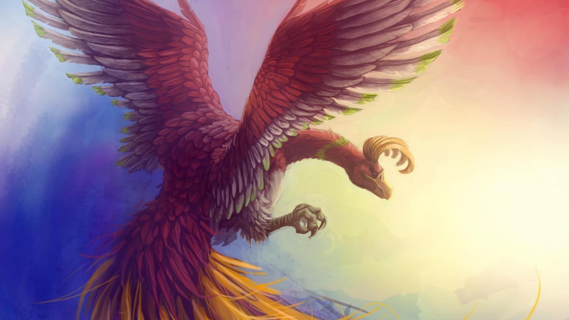 1920x1080 digital art artwork ho oh legendary wallpaper, Desktop