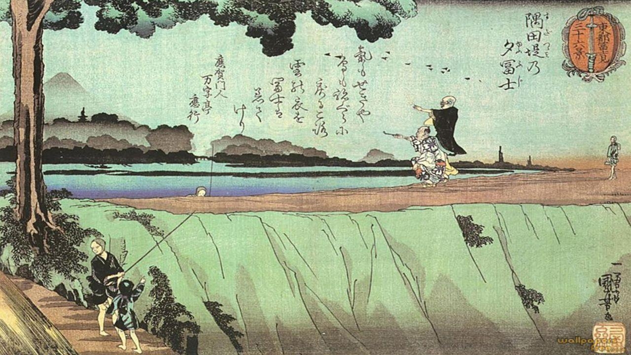 1280x720 Best Free Mount Japanese Art Wallpaper, Desktop