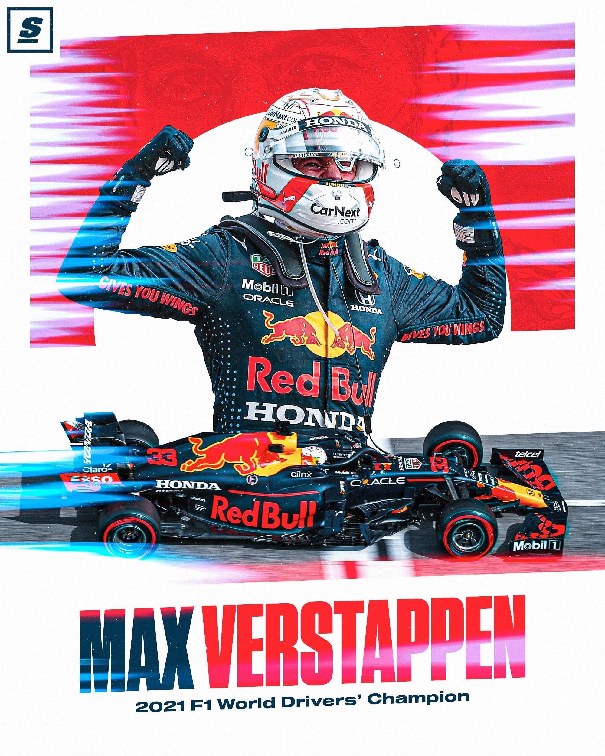 2000x2500 theScore VERSTAPPEN GETS BY LEWIS ON THE FINAL LAP AND CLAMS HIS 1ST F1 WORLD CHAMPIONSHIP!, Phone