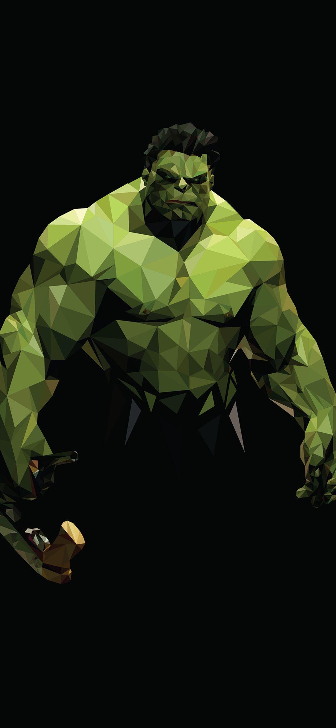 1130x2440 Hulk Polyart iPhone XS, iPhone iPhone X HD 4k, Phone