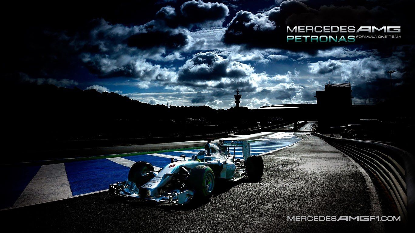 1370x770 Mercedes F1 Wallpaper, Desktop