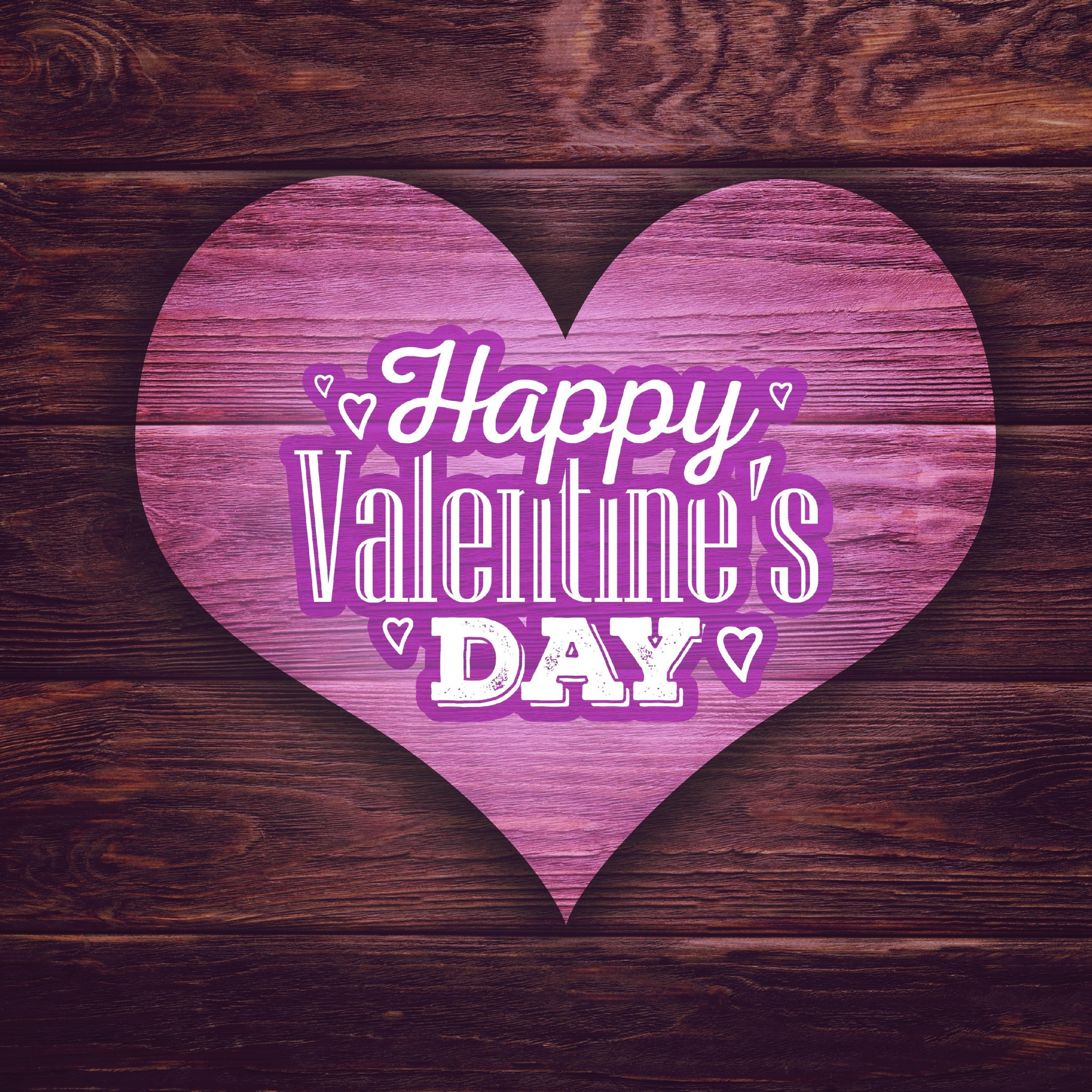 2940x2940 Download valentine's day, heart, wooden, surface, digital art  wallpaper, ipad pro retina,  image, background, 2529, Phone