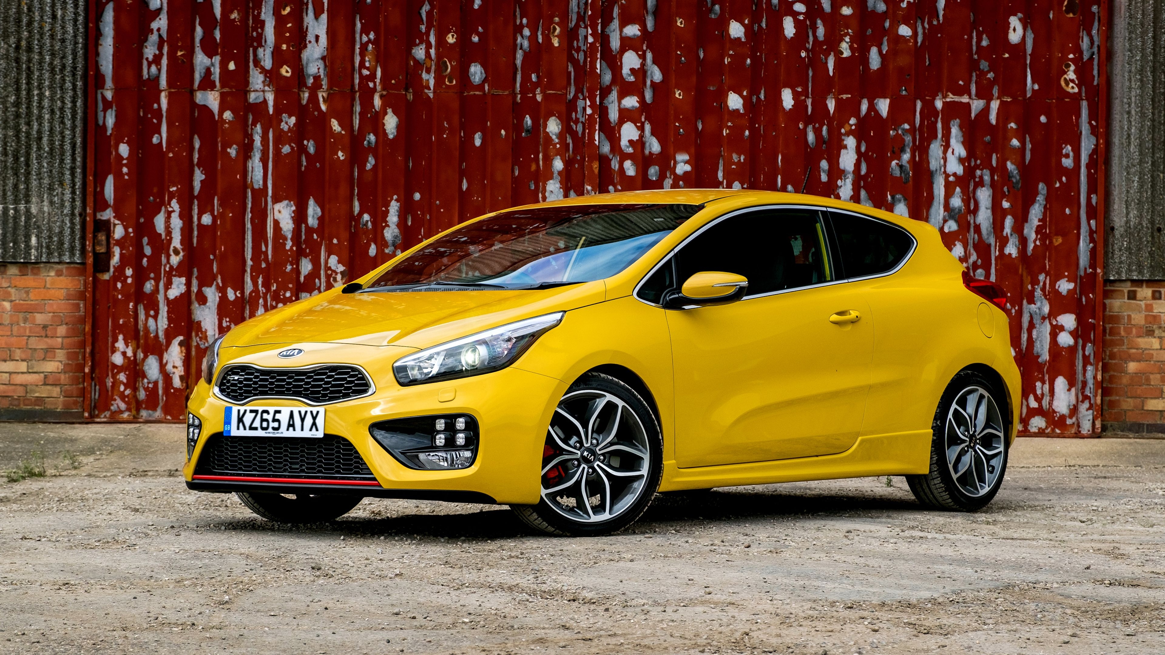 3840x2160 Yellow car Kia Ceed wallpaper and image, picture, photo, Desktop